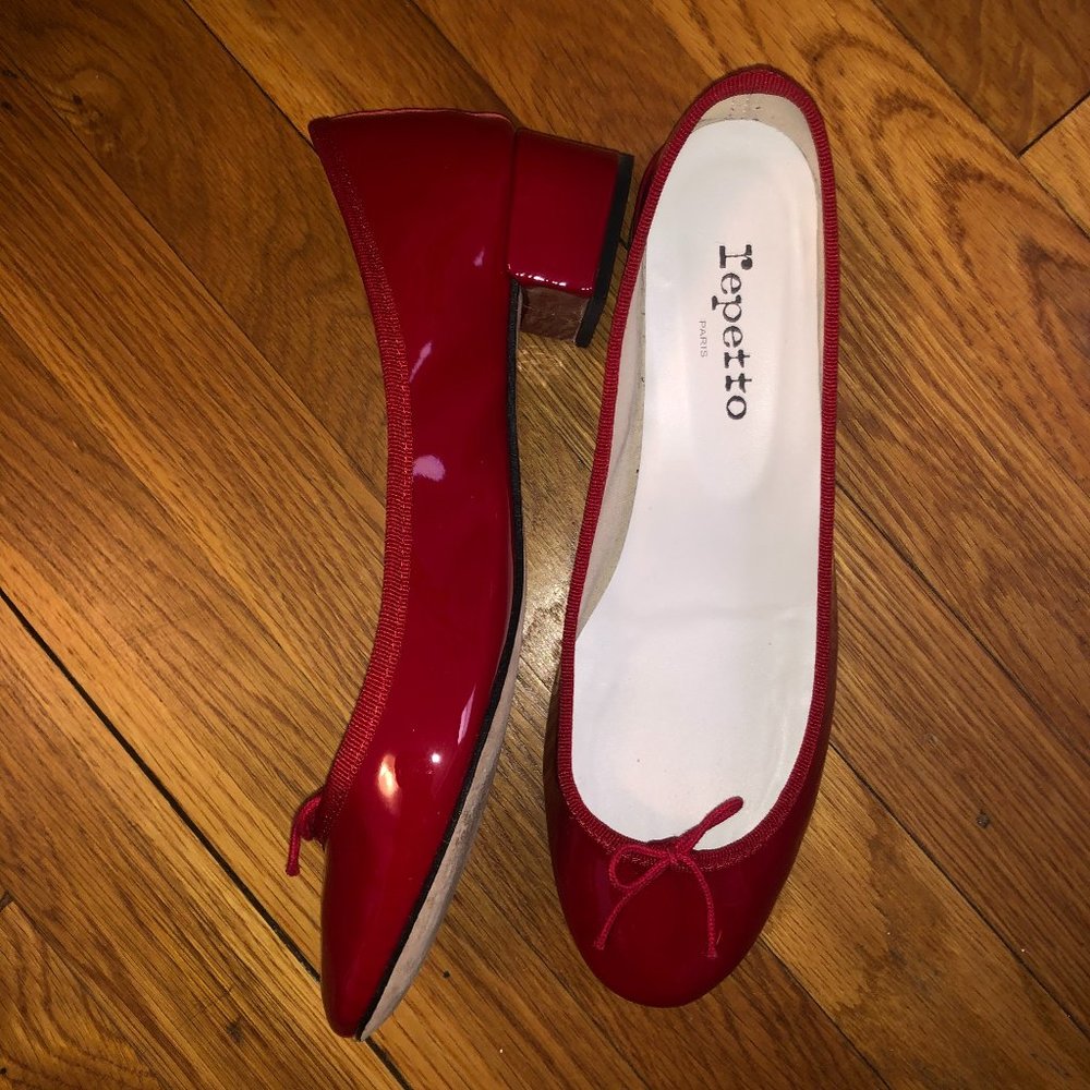 Repetto Camille Red Leather Pump